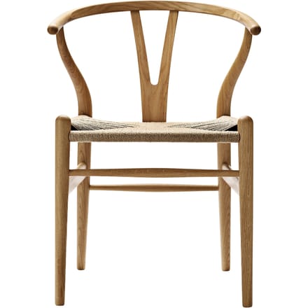 Carl Hansen & Søn - CH24 Y Wishbone stoel eiken - Vlecht natuur - eiken geolied - bruin