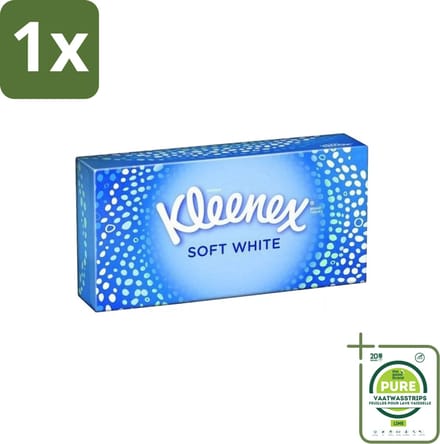 1 x Kleenex - Tissues - Soft White - 70 Tissues - Tissue - Tissues - Zachte Tissues - Tissues Voor Verkoudheid - Tissues Voor Dagelijks Gebruik