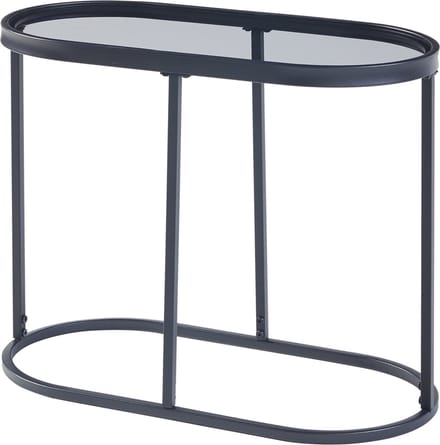 Bijzettafel Luleå 55x27,5x45 cm zwart