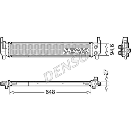 Radiator, motorkoeling DENSO DRM02042