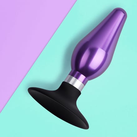 RVS plug met siliconen zuignap, 11 cm