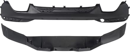 Achterbumper - Voor BMW 5-Serie G30 540i 2017-2020 - Auto accessoires - Diffuser - Carbon stijl
