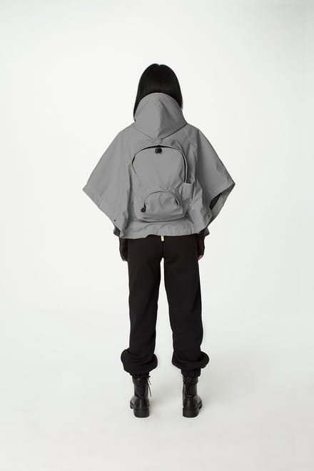 Morikukko - Rugzak met Reflecterend Poncho - Waterdichte Regenjasstof