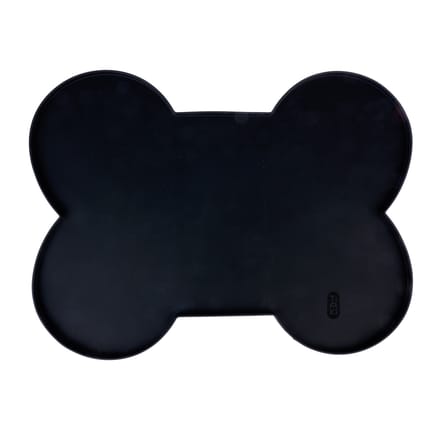 De TIAKI bot voerbakmat zwart 51x 38x 1cm hond