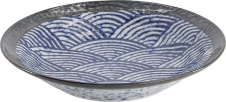 Tokyo Design Studio – Aisai Seigaiha – Ondiepe Schaal – 20.2x4cm