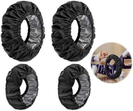 PromoHome Wieldoppen Set voor Kinderwagens - 4 Stuks, Stofdicht en Waterdicht