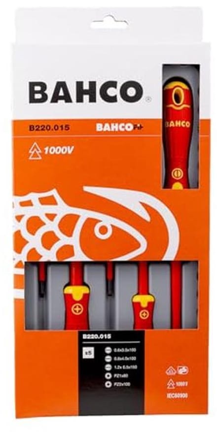 Set van 5 Isolatietools voor Schroeven en Pozidriv