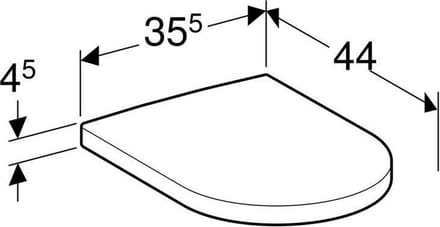 Geberit Renova Plan closetzitting - afneembaar - met softclose - met bevestiging van boven - wit