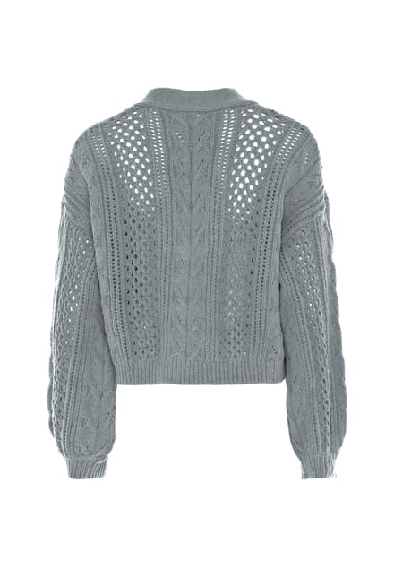 Faina Vest Dames licht grijs melange