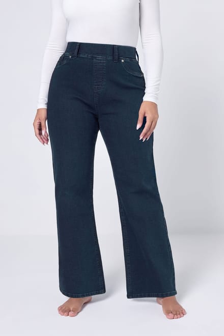 Yours Curve Blauwe Wijde Pijpen Jeggings Size 42