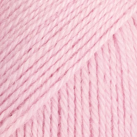 DROPS Flora Uni Colour - 21 roze - Wol Garen