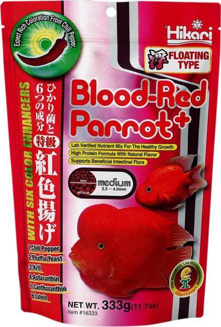 Hikari Blood Red Parrot plus medium
