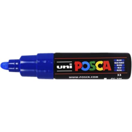 Verfstift - Donkerblauw - Waterbasis - Conische punt breed - 1 stuk
