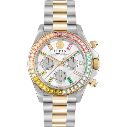 Philipp Plein - Dames Horloge Nobile Chronograph - Zilver