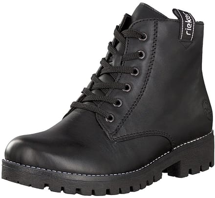 Rieker dames veterboot zwart