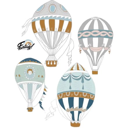 Stickers voor baby's Dekornik Balloons Fantasy (x4)