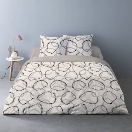 Dekbedovertrek Roan 240x220 Beige - Creme - Taupe