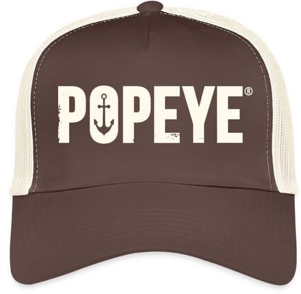 Popeye White Titel Trucker Cap