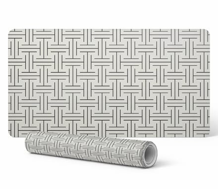 Bureaubeschermer met geometrisch ruitpatroon, 100x50 cm