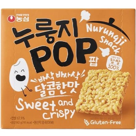 Nongshim Nurungji Pop 142g 3 Pakjes Knapperig Krokant Hartige Snack multi