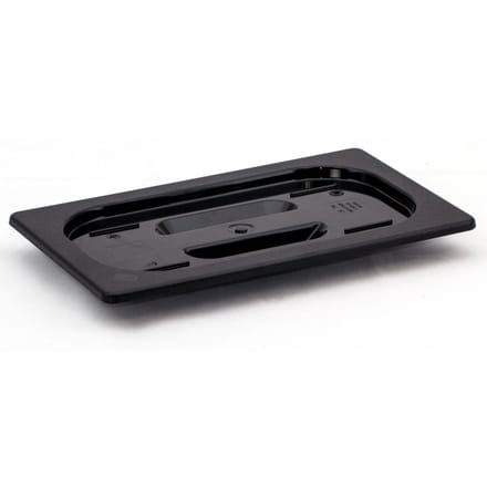 HENDI Deksel voor GN containers – polycarbonaat – zwart – 325x176 mm – temperatuurbestendig