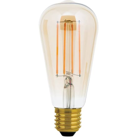 ORION LED rustieke lamp E27 ST64 6W amber 2.200K dimbaar