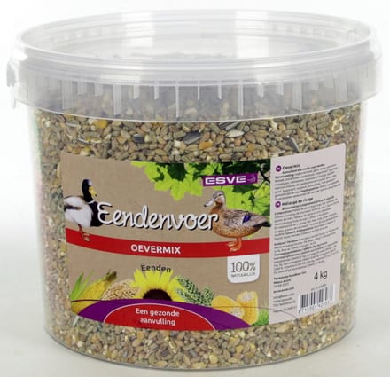 ESVE Eendenvoer oevermix 4 kg | aanvullend watervogelvoer voor voeren op de oever