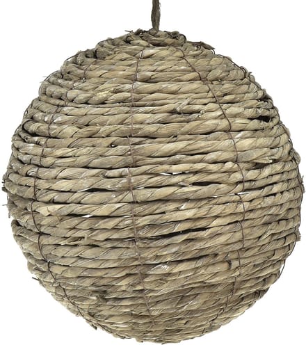 Bol voor het ophangen van strobal grijs gewassen Ø25cm