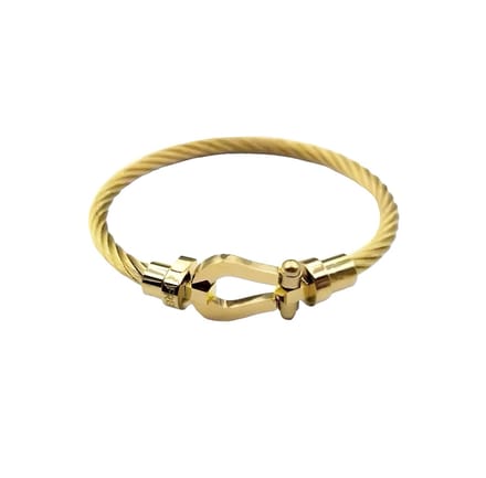 Armband -Draad Goud en Goud- Elegante Armband - Luxe Armband - RVS