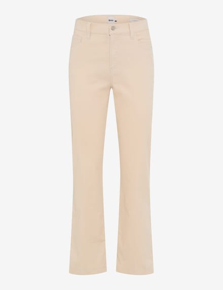Brax Dames Jeans  Style MAY S DARK ECRU, lichtbeige, maat 36