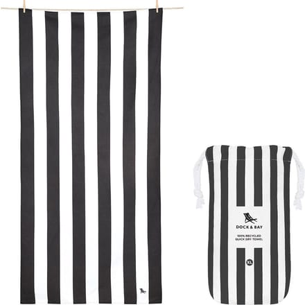 Dock & Bay Cabana - Strandlaken - Extra Large - ( 200x90cm ) - Kamari Charcoal