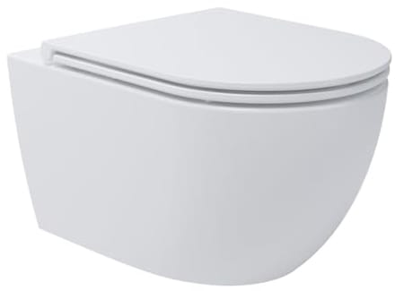 Hangtoilet zonder spoelrand met Tornado-spoeling en SoftClose WC-bril