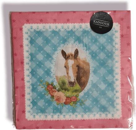 Papieren servetten – Paard 20 st - 33 x 33 cm
