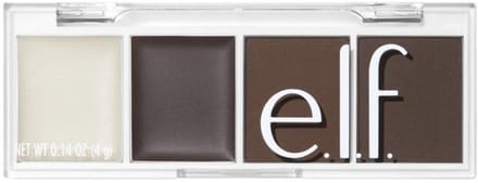 e.l.f. Bite-Size Brow Palette - Wenkbrauwpoeder & Wax - Dark Brown - 4 g
