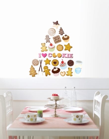 Muurstickers, decoratieve stickers, koekjes