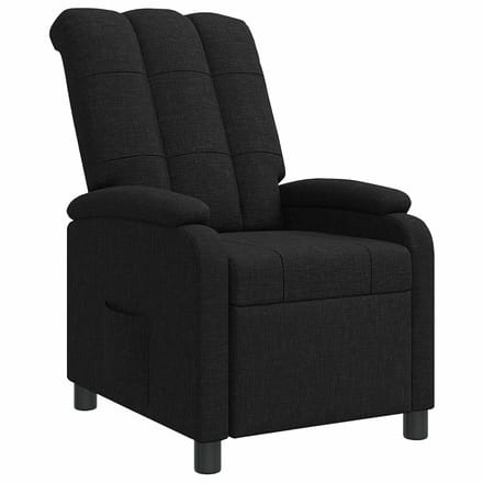 vidaXL - Recliner - Zwart - Stof
