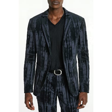 John Varvatos One Button Skinny Notch Thistle Maat: 44 | Blazers Outlet | Heren | Zwart