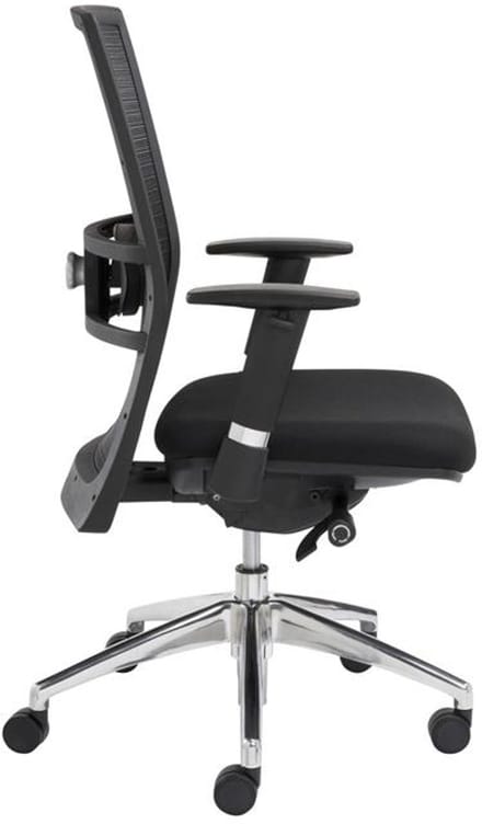 Ergonomische EN-1335 genormeerde bureaustoel 1514 kunststof frame met rug in Wit