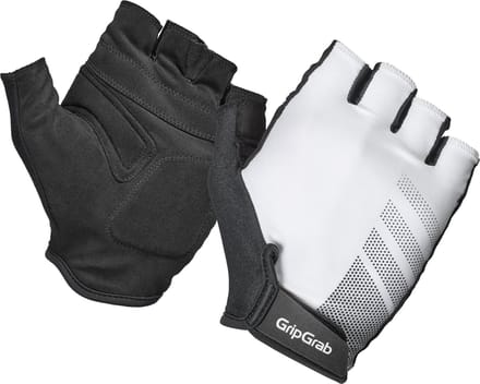 GripGrab - Ride RC Lite Korte Vinger Zomer Fietshandschoenen met Padding - Wit - Unisex - Maat S