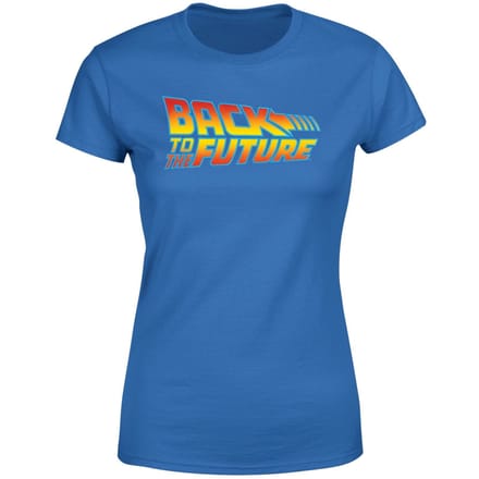 Back To The Future Classic Logo Women's T-Shirt - Blue - M
