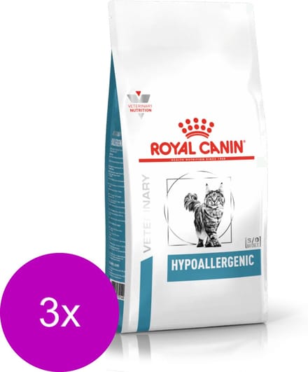 Royal Canin Veterinary Diet Cat Hypallergenic - Kattenvoer - 3 x 2.5 kg