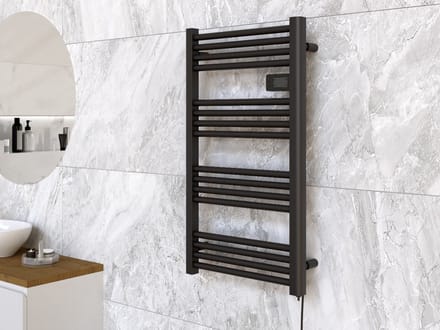 Elektrische Vrijstaande Verwarming Granitan Zwart 500W Radiator Timer 3 Standen