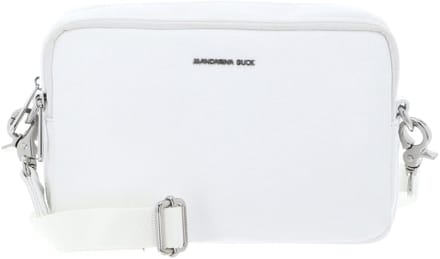 MANDARINA DUCK Leren schoudertas Mellow Leather Crossbody Camera Bag Blanc wit