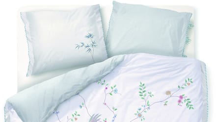 Pip Studio Bamboo Blossom dekbedovertrek - Lits-Jumeaux - 240 x 200/220 cm - Wit