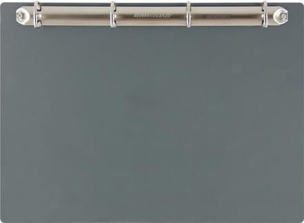 Magnetisch klembord A4 incl. ringband (liggend) - Grijs