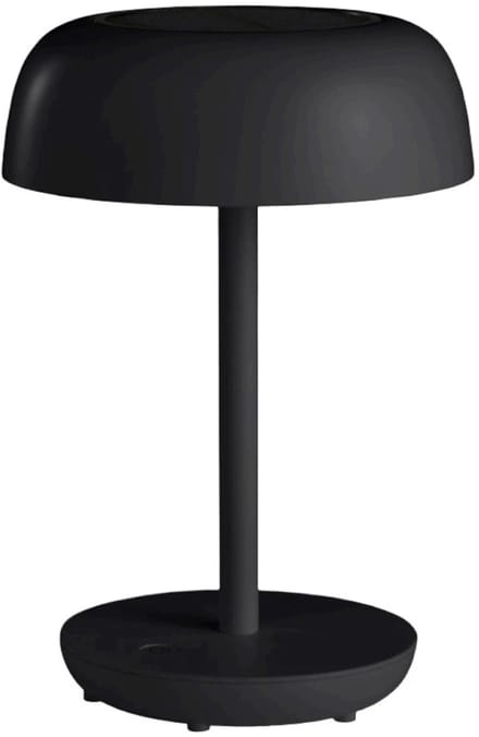 Kynast LED tafellamp Solar & USB lamp 29cm dimbaar mat Zwart zware uitvoering binnen en buiten terras caravan en camping