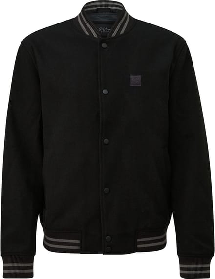 s.Oliver  Jackets Outdoor Black Maat: M | Bomberjacks Outlet | Heren | Zwart