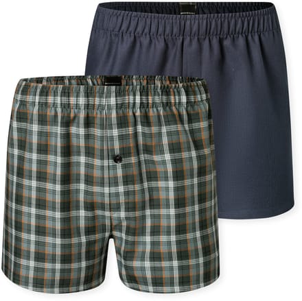 Boxershorts geweven 2-pack ruit meerkleurig - Boxershorts multipacks 164