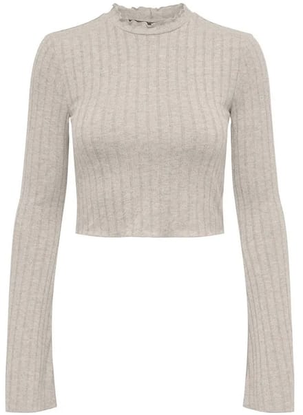 Only Tonja Top Met Lange Mouwen Beige XL Vrouw