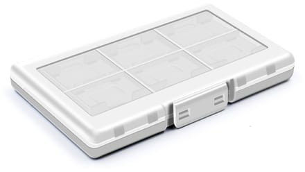 Opberg-Box geschikt voor 12 Nintendo Switch - Switch 2 - Spel Game-Cards + 2 SD Cards - Wit